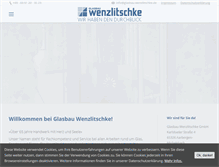 Tablet Screenshot of glasbau-wenzlitschke.de